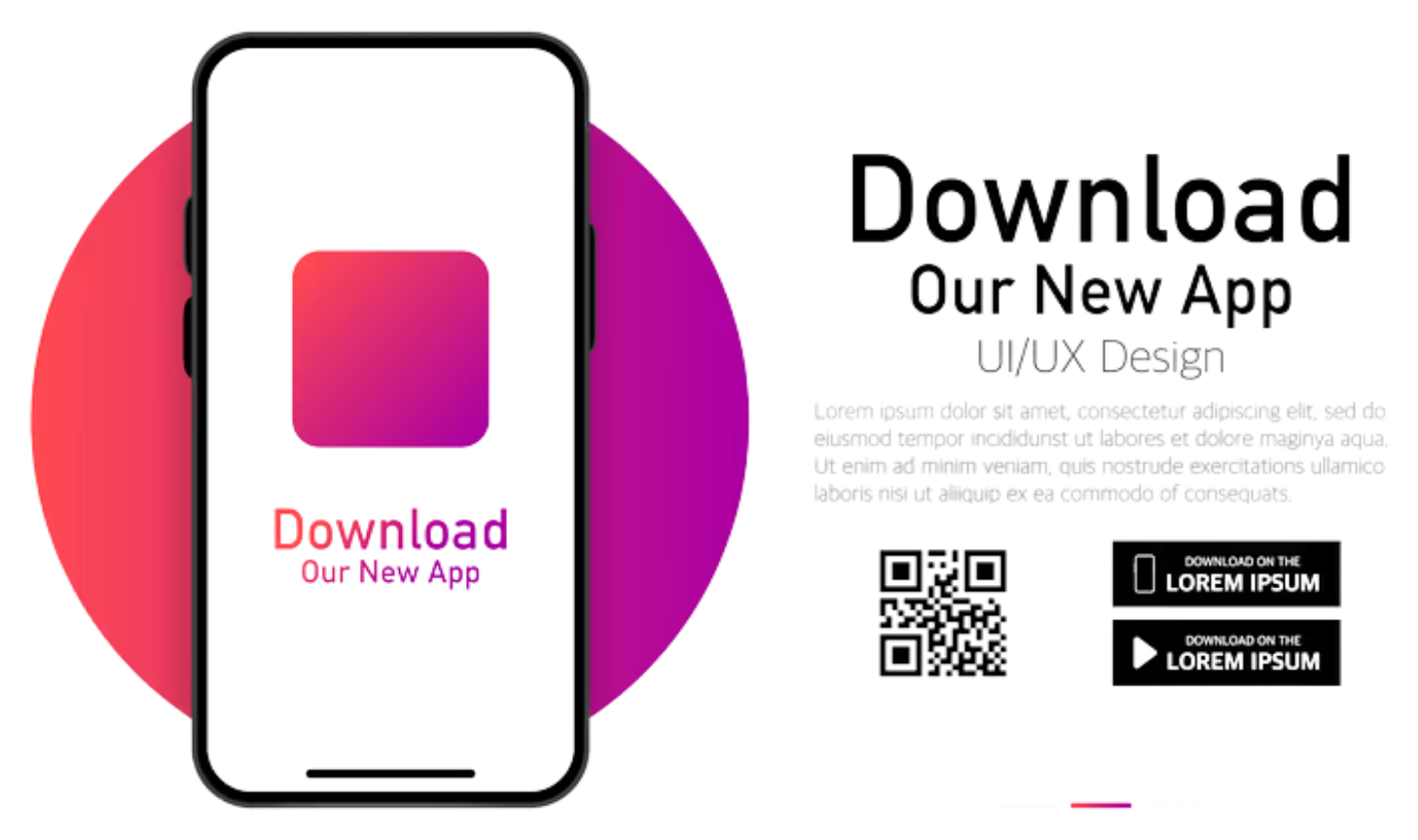 App download and publishing illustration